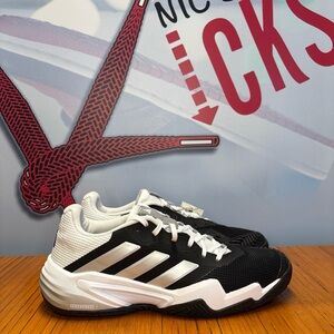Adidas Barricade 13 M CL Tennis Shoes Black White Silver (IF0463) Men’s Size 11